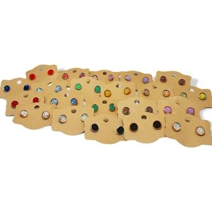 Handmade Crystal Dot Earrings!